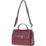 Ashwood Flap Over Leather Handbag Wine: Z-76