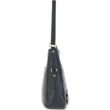 Ashwood Top Zip Leather Shoulder Bag Black: Z-77