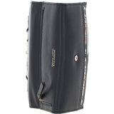 7 Card RFID Protected Large Leather Purse Black: Z-79