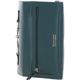 7 Card RFID Protected Large Leather Purse Green: Z-79