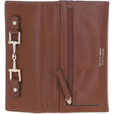 7 Card RFID Protected Large Leather Purse Tan: Z-79