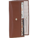 7 Card RFID Protected Large Leather Purse Tan: Z-79