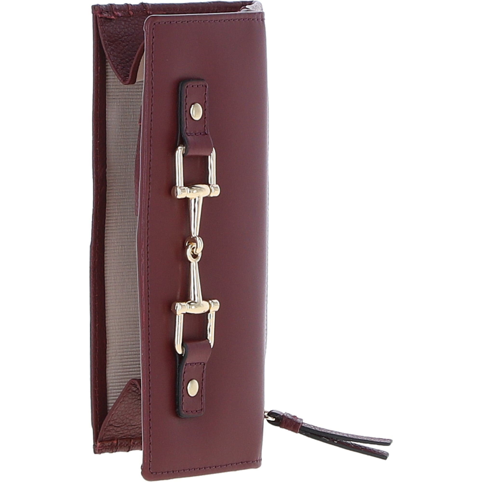 7 Card RFID Protected Large Leather Purse Wine: Z-79