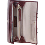 7 Card RFID Protected Large Leather Purse Wine: Z-79