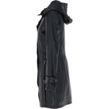 Ashwood Leather Hooded Coat Black/ddy: ZB146