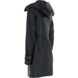 Ashwood Leather Hooded Coat Black/ddy: ZB146
