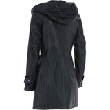 Ashwood Leather Hooded Coat Black/ddy: ZB146