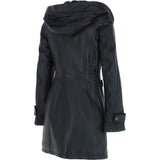 Ashwood Leather Hooded Coat Black/ddy: ZB146